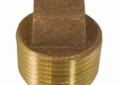 Jones Stephens™ B74288LF Corded Square Head Plug, 1-1/2 in Nominal, Bronze