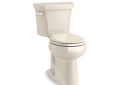 Kohler® 5481-47 2-Piece Toilet, Highline® Comfort Height®, Round Bowl, 16-1/2 in H Rim, 12 in Rough-In, 1.28 gpf, Almond
