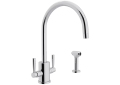 Perrin & Rowe U.4312LS-APC-2 Holborn Kitchen Faucet Edwardian Single Hole, 16 gpm Flow Rate, Chrome, Import