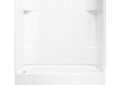 Sterling 71140110-0 60 inch x 30 inch x 72 inch Accord Series Tile Tub and Shower with Left-Hand Drain - White