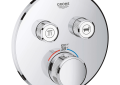 Grohe 29137000 Grohtherm(R) SmartControl Dual Function Thermostatic Valve Trim - StarLight Chrome