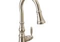 Moen S73004NL Weymouth One-Handle High Arc Pulldown Kitchen Faucet - Polished Nickel