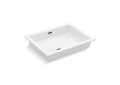Kallista P74236-WO-0 Under-mount Sink, Centric Rectangle with Overflow, Glazed Perfect - White