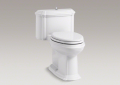 Kohler® 3826-0 Comfort Height® Portrait® 1-Piece Toilet, Elongated Bowl, 16-1/2 in H Rim, 12 in Rough-In, 1.28 gpf Flush Rate, White