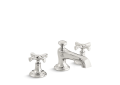 Kallista P24600-CR-AD Bellis(R) Sink Faucet, Traditional Spout, Cross Handles - Nickel Silver