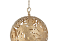 Fredrick Ramond FR35108BNG Botanica Traditional Medium Orb, (6) Lamps Lamp, 120 V AC, Burnished Gold Housing