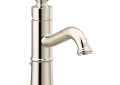Moen® 6402NL Bathroom Faucet, Belfield™, Commercial, 1.2 gpm Flow Rate, 4-7/8 in H Spout, 1 Handle, Lift Rod Drain, 1 Faucet Hole, Polished Nickel
