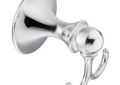 Moen® DN7703CH Robe Hook, Lounge™, 2 Hooks, 2.7 in OAW x 2.8 in OAD x 2.6 in OAH, Import