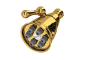 Rohl WI0122ULB 2 7/8" Mantova Adjustable Showerhead - Unlacquered Brass