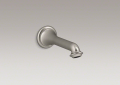 Kohler® 72792-BN Artifacts® Wall Mount Non-Diverter Bath Spout, NPT Connection, Slip-Fit, Metal, Vibrant® Brushed Nickel
