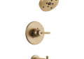 DELTA® T14459-CZ Monitor® 14 Tub and Shower Faucet Trim, 1.75 gpm Shower, Brilliance® Champagne Bronze