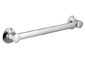 Moen® YG0318CH Flara™ Grab Bar, 1-1/4 in Dia 18 in L, Chrome, Stainless, Import