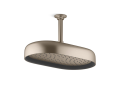 Kohler® 26294-BV Statement® Shower Head, 2.5 gpm Max Flow, Ceiling Mounting, 14 in Head