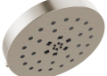 DELTA® 52488-SS-PR Universal Showerhead With H2Okinetic® Technology and Touch-Clean® Technology, 1.75 gpm Max Flow, 4 Sprays, 8 in Dia x 3-1/2 in H Head, Import