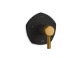 Kohler® TS27043-4-BMB TS27043-4 Shower Trim and Valve, Matte Black with Moderne Brass