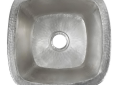 Native Trails CPS547 Rincon Bar and Prep Sink, Brushed Nickel, Square Shape, 11 in L x 11 in W Bowl x 6 in D Bowl, 13 in L x 13 in W x 6-1/2 in H, Undermount Mounting, Copper