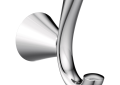 Moen® YB2303CH Glyde™ Robe Hook, (2) Hooks, 3.31 in OAH 1-3/4 in OAW 3.19 in OAD, Import