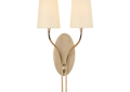 Hudson Valley 3712-AGB Rutland Wall Sconce - Aged Brass