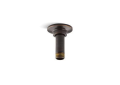 Kohler® 7396-2BZ MasterShower® Ceiling Mount Shower Arm and Flange, 3-3/4 in L x 2-1/4 in W Arm, 1/2 in NPT