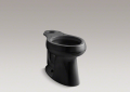 Kohler® 4199-7 HighLine® Toilet Bowl, Black, Elongated Shape, 12 in Rough-In, 16-1/2 in H Rim, 2-1/8 in Trapway