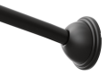 Moen CSR2160BL Adjustable Curved Shower Rod - Matte Black
