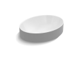 Kohler® 99183-0 Vox® Vessel Bathroom Sink With Overflow Drain, Oval Shape, 20 in W x 14-7/8 in D x 7-7/16 in H, Vitreous China, White