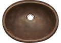 Native Trails CPS239 Bathroom Sink, Rolled Baby Classic, Oval Shape, 15-1/2 in L x 12 in W x 5 in H, Drop-In Mount, Copper, Antique Copper, Import