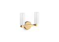 Kohler® 35873-SC02-2GL Sconce, (1) Lamps B11 Lamp, 120 V AC, Brushed Moderne Brass Housing