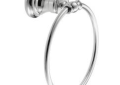 Moen® YB9886CH Towel Ring, Weymouth™, 7.07 in Ring, 3.83 in OAD x 8 in OAH, Polished Chrome, Import