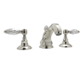 Rohl A1808LH-PN Hex Spout Two Handle Widespread Bathroom Faucet - Polished Nickel