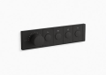 Kohler® 26348-9-BL 4-Outlet Thermostatic Valve Control Panel, 8 gpm Valve, Matte Black