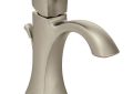 Moen® 6903BN Centerset Bathroom Faucet, Voss™, 1.5 gpm Flow Rate, 4.68 in H Spout, 1 Handle, Metal Pop-Up Drain, 1 Faucet Hole, Brushed Nickel, Function: Traditional