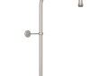 Perrin & Rowe U.5393STN P&R Cross Collection Handshower Outlet Mount Riser Pair, Nickel, Import