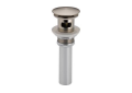 Brizo® RP72414NK Pushbutton Activated Pop-Up Drain Assembly, Luxe Nickel, Brass Drain