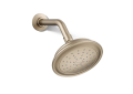 Kohler® 72774-G-BV Artifacts® 1-Function Showerhead With Katalyst® Air-Induction Technology, 1.75 gpm Max Flow, 1 Sprays, Wall Mount, 6 in Dia x 3-7/8 in H Head
