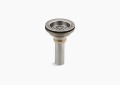 Kohler® 8801-VS Duostrainer® Manual Sink Strainer With Tailpiece, Solid Brass, Stainless Steel