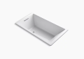 Kohler K-1136-0 Underscore(R) Rectangle 66" x 36" Drop-In Bath with End Drain - White