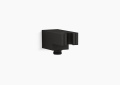 Kohler K-26310-BL Statement(TM) Wall-Mount Handshower Holder with Supply Elbow and Check Valve - Matte Black