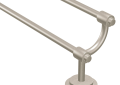 Moen® DN0722BN Double Towel Bar, Iso™, 24 in L Bar, 3.76 in OAD x 7.6 in OAH, Aluminum, Brushed Nickel, Import