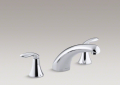 Kohler® T15290-4-CP Coralais® Bath Tub Faucet Trim, 16 gpm Flow Rate, 8 in Center, Polished Chrome, 2 Handles, Function: Traditional