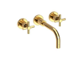 Newport Brass 3-991-03N Wall Mount Lavatory Faucet - Uncoated Polished Brass