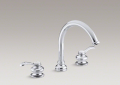 Kohler T12885-4-CP Fairfax(R) Deck-Mount Bath Faucet Trim, Lever Handles