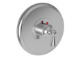 Newport Brass 3-2414TR-26 3/4" Round Thermostatic Trim Plate with Handle - Polished Chrome
