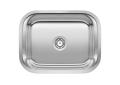 Blanco 441398 Stellar™ Laundry Sink, Rectangle Shape, 23 in W x 17-3/4 in D, Undermount Mount, 304 Stainless Steel, Refined Brushed