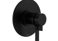 Rohl TLB23W1LMMB Lombardia 1/2" Thermostatic & Pressure Balance Trim with 3 Functions (Shared) with Lever Handle - Matte Black