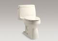 Kohler 3810-47 Comfort Height(R) One-Piece, Compact Elongated 1.28 gpf Toilet