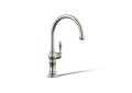 Kohler® 99263-SN Artifacts® Kitchen Sink Faucet, 1.8 gpm Flow Rate, High-Arc Swivel Spout, Vibrant® Polished Nickel, 1 Handles