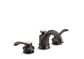 Kohler® 12265-4-2BZ Fairfax® Widespread Bathroom Sink Faucet, 1.2 gpm Flow Rate, 2-1/8 in H Spout, 8 to 16 in Center, Oil Rubbed Bronze, 2 Handles, Pop-Up Drain