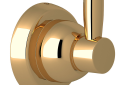 Rohl U.6421ULB Holborn Wall Mount Single Robe Hook - Unlacquered Brass