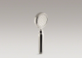 Kohler® 72776-SN Artifacts® 1-Function Hand Shower With Katalyst® Air-Induction Spray, 2 gpm Flow Rate, 1 Sprays, 1/2-14 Hose Thread Connection